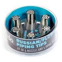 Mondo Russian Piping Tips 6 pack