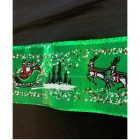 Green Christmas Frill (sold per Meter)