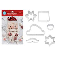 R&M SANTA CENTREPIECE COOKIE CUTTER SET 6
