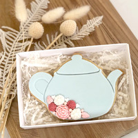 Tea Pot Cutter & Embosser Set (Little Biskut) LBD060