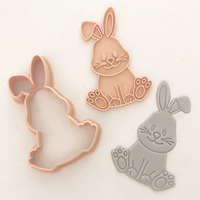 Cute Bunny Cutter & Embosser Set (Little Biskut) LBD022