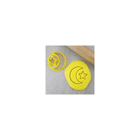 Moon Crest & Star Cookie Cutter CUT008