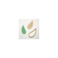Straight Leaf Cutter & Embosser Set (Little Biskut)LBD044