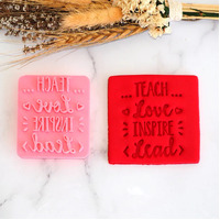 Teach, Love, Inspire, Lead Embosser Stamp017