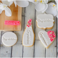 Congratulations (Script) Embosser Stamp036
