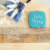 Baby Boy Raise It Up / Debosser Stamp096