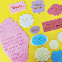 13 piece Seasonal Quotes Embossers