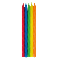 PRIMARY TWIST TAPER CANDLES 10 piece