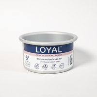 5 INCH ROUND 3 INCH DEEP ANODISED CAKE TIN
