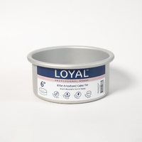 6 INCH ROUND 3 INCH DEEP ANODISED CAKE TIN