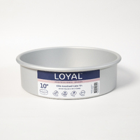 10 INCH ROUND 3 INCH DEEP ANODISED CAKE TIN