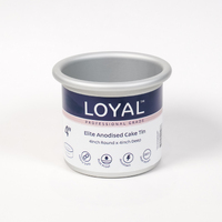 4 INCH ROUND 4 INCH DEEP ANODISED CAKE TIN
