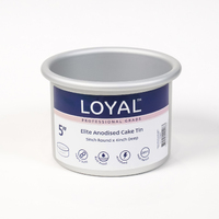 5 INCH ROUND 4 INCH DEEP ANODISED CAKE TIN