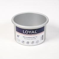 6 INCH ROUND 4 INCH DEEP ANODISED CAKE TIN
