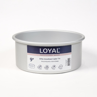 9 INCH ROUND 4 INCH DEEP ANODISED CAKE TIN