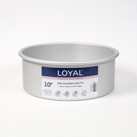 10 INCH ROUND 4 INCH DEEP ANODISED CAKE TIN
