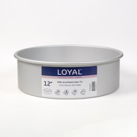 12 INCH ROUND 4 INCH DEEP ANODISED CAKE TIN