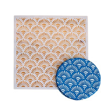 Palmette Cookie Stencil- CS077