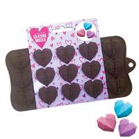 15 GEO HEART Silicone Mould