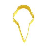 ICE CREAM CONE COOKIE CUTTER 10CM - YELLOW