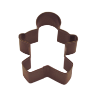 GINGERBREAD BOY COOKIE CUTTER 9CM - BROWN