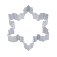 SNOWFLAKE COOKIE CUTTER 10CM - WHITE