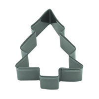 SNOW COVERED TREE COOKIE CUTTER 9CM - GREEN