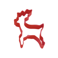 STANDING REINDEER COOKIE CUTTER 10CM - RED
