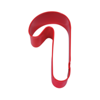 CANDY CANE COOKIE CUTTER 9CM - RED