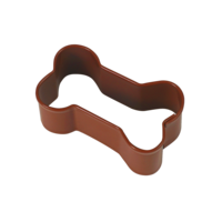 DOG BONE COOKIE CUTTER 4.45CM - BROWN