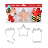 GOOD TIDINGS COOKIE CUTTER SET 3