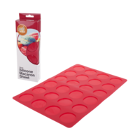 DAILY BAKE SILICONE 24 CUP MACARON SHEET - RED