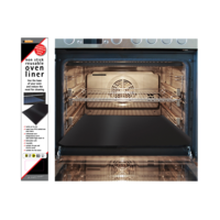 NON-STICK REUSABLE OVEN LINER 40 X 50CM 330G - BLACK
