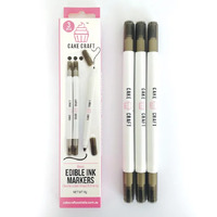 EDIBLE INK MARKERS BLACK 3 PACK