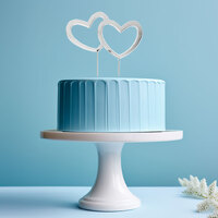 Silver Heart Topper