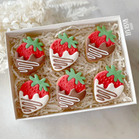 Strawberry Cutter and Debosser Set (Little Biskut) LBD414