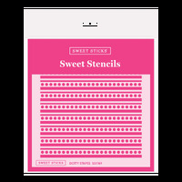 DOTTY STRIPES STENCIL SS1189
