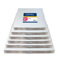 Silver Masonite Board Square