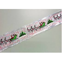 1M -Silver Christmas Frill 90mm