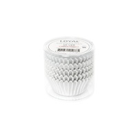 Large Foil Baking Cups Silver (100pc)