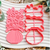 Flower Vase Debosser & Cutter Stack Set (Bikkie Smalls) BSS103