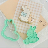 Chubby Bunny with Eggs - Bento Minis Cutter Set (SweetP) SPB044