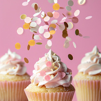 PINK, WHITE & GOLD Wafer Decorations (9g) - by Sprinks