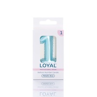 no.1 Metallic Blue Candle Balloon Style