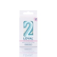 no.2 Metallic Blue Candle Balloon Style
