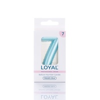no.7 Metallic Blue Candle Balloon Style