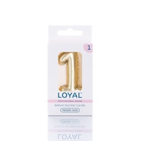 no.1 Metallic Gold Candle Balloon Style