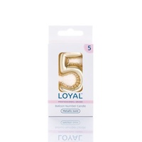 no.5 Metallic Gold Candle Balloon Style
