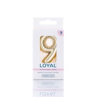 no.9 Metallic Gold Candle Balloon Style