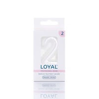 no.2 Metallic White Candle Balloon Style